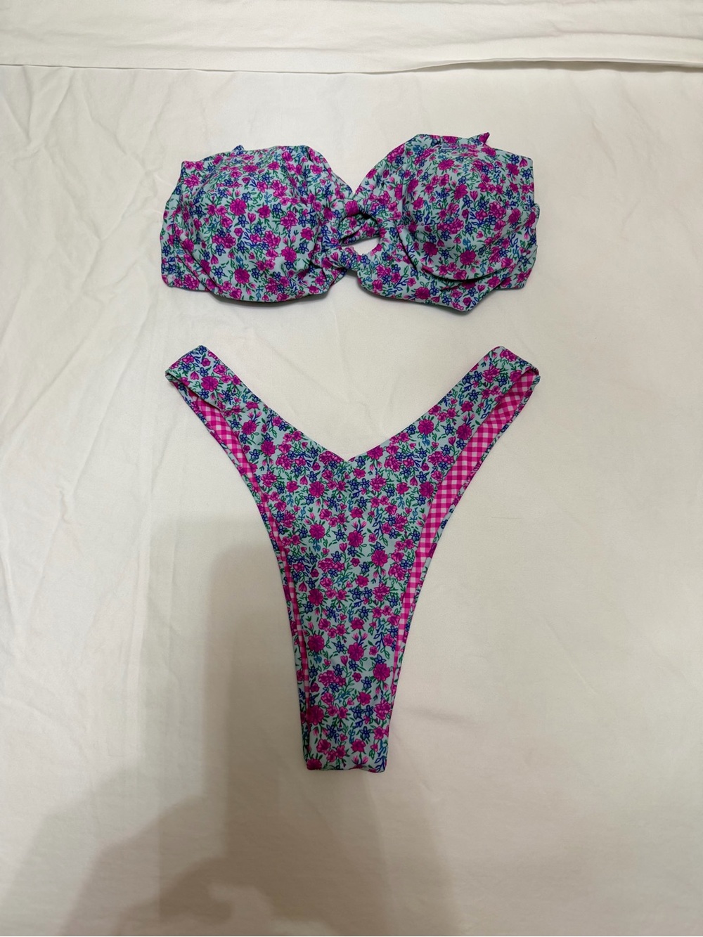 Floral Bandeau Bikini Set